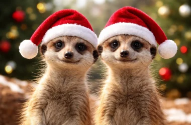Natal no Zoológico: Suricatos Adi e Oto Desvendam o Papai Noel e o Verdadeiro Sentido das Festas com Humor e Sabedoria Inesperada!