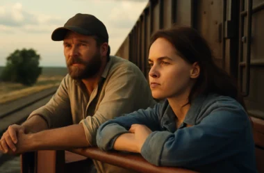 Filme Sonhos de Trem na Netflix, a trama visual de Joel Edgerton e Felicity Jones que transforma trabalho e perda em um sonho rústico dirigido por Clint Bentley
