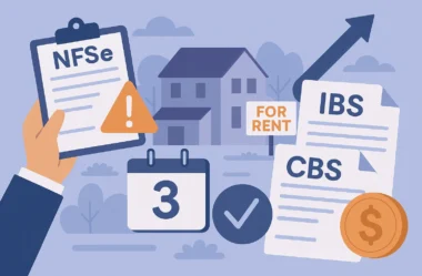NFSe: implantação da Nota Técnica nº 009 adiada para adaptações em locação de bens imóveis, IBS e CBS têm obrigatoriedade mantida em 3 de agosto de 2026