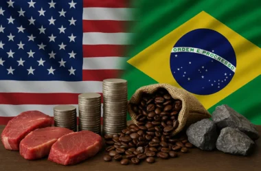 EUA confirmam tarifa de 25% sobre produtos brasileiros, tarifa de 25% sobre produtos brasileiros atinge milhares de itens com exceções para carnes, café e minerais