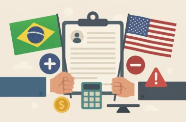Acordo previdenciário Brasil-EUA: entenda como a totalização contributiva funciona, seus limites, cálculo proporcional e o risco de receber abaixo do salário-mínimo