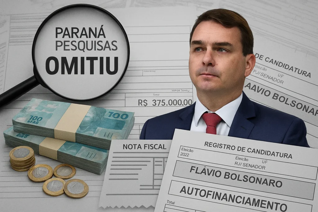 Paraná Pesquisas omitiu que PL bancou pesquisas eleitorais de Flávio Bolsonaro, notas fiscais somam R$ 375 mil e registros no TSE informaram autofinanciamento 1 newsai 9960367800