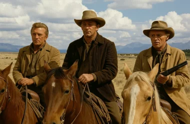 Desbravando o Oeste no Prime Video, Kirk Douglas, Robert Mitchum e Richard Widmark em épico do romance vencedor do Pulitzer que expõe a mitologia e a violência